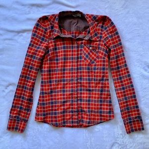 TRF Plaid Button Up Size Small